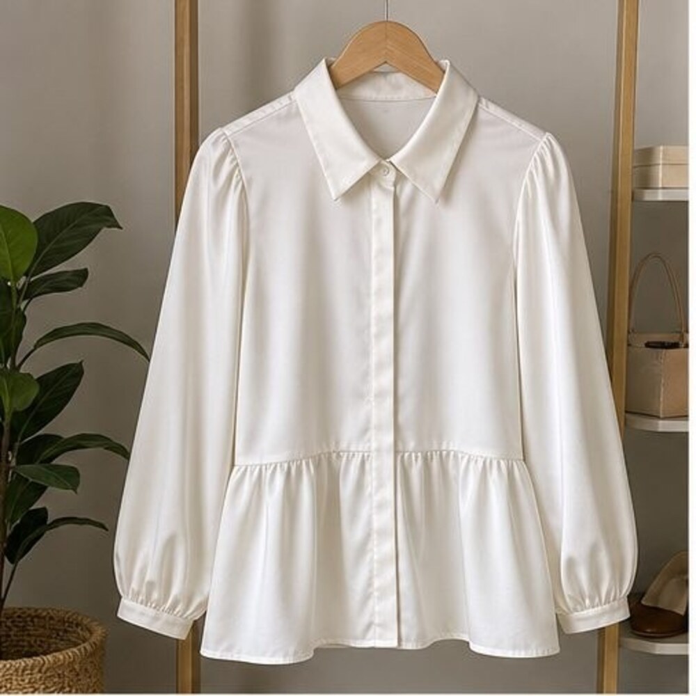 Ivory Lace Trim Top